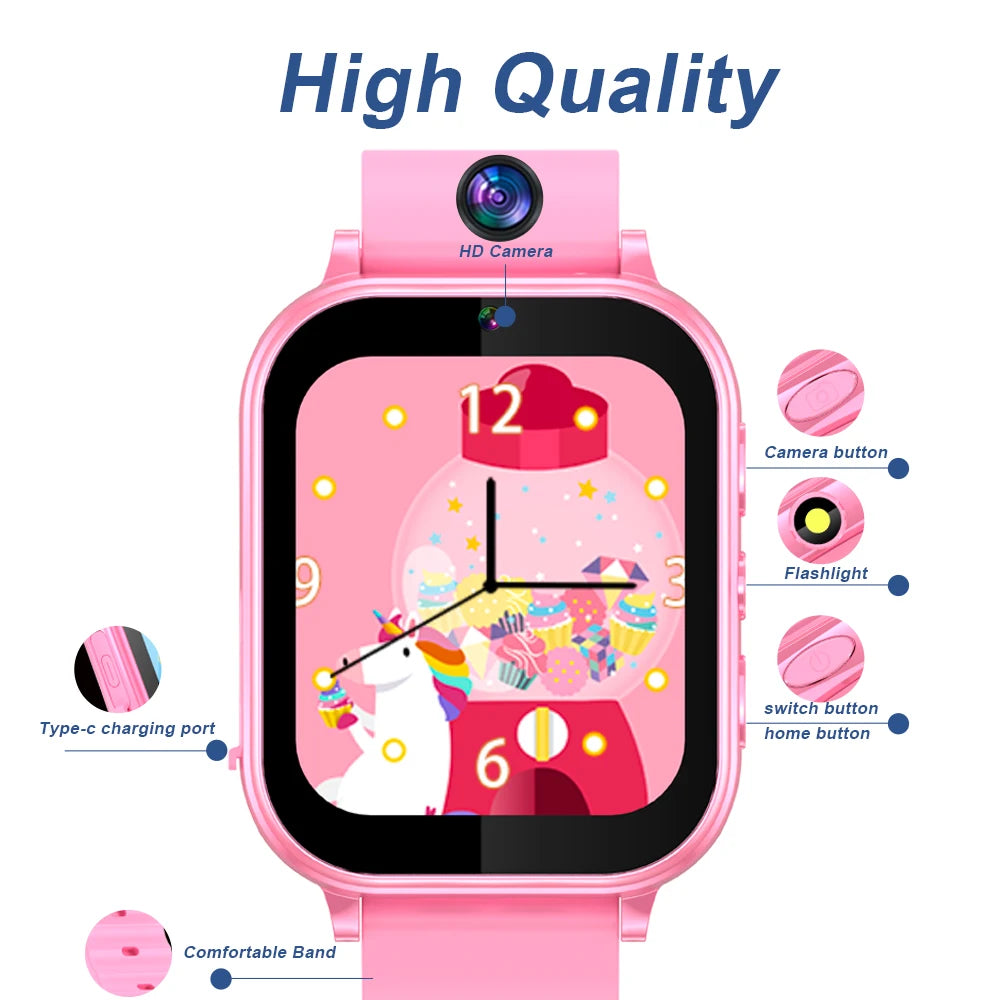 Smart Watch Kids 22 Puzzle Games Music Play