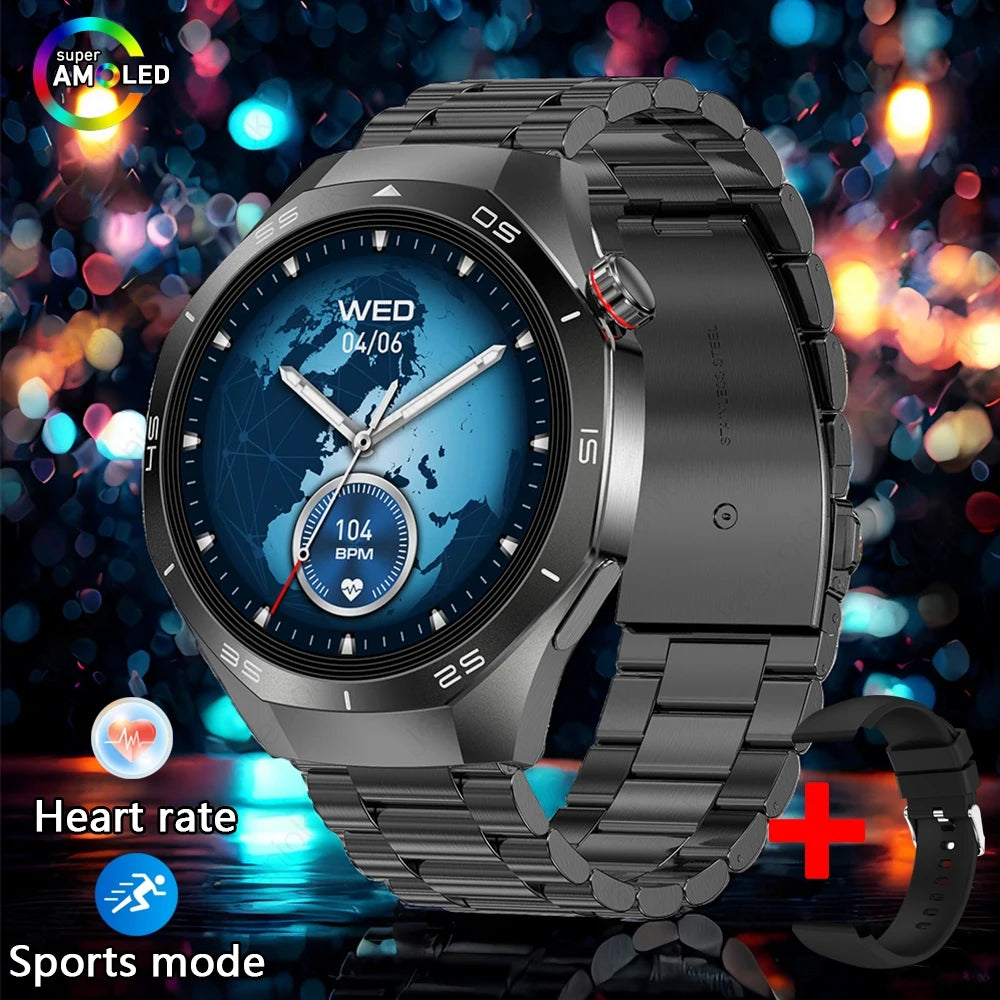 2025 New Smart Watch Men AMOLED HD Display Sports Health Tracker Waterproof Bluetooth Call Smartwatch Men For HUAWEI GT5 PRO - MyLootWare