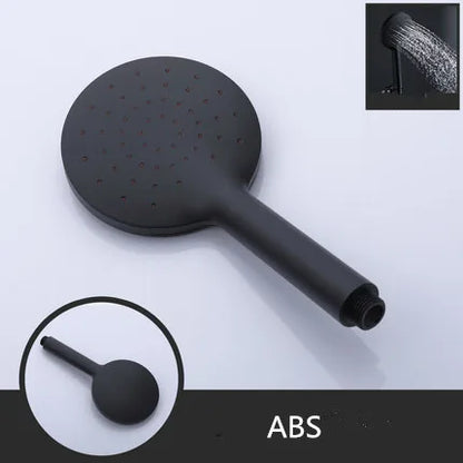 Hand-held Shower Head Water Saving Black Bathroom