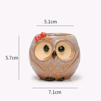 1Pcs Nordic Garden Supplies Decoration Creative Succulent Owl Flower Pot Pastoral Cute Animal European Style Household Flowerpot - MyLootWare