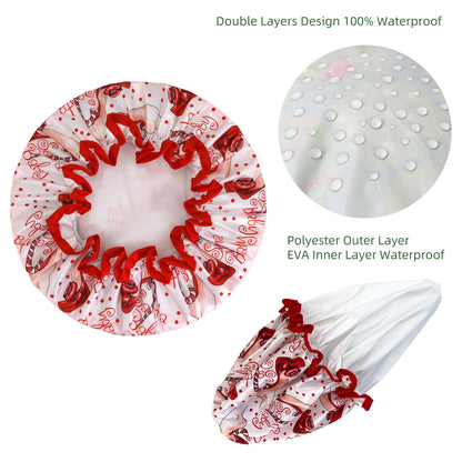 High Quality  Shower Caps Polyester Satin Double