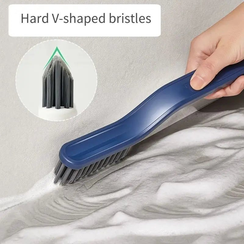 2 In1 Clip Hair Cleaning Brush Bathroom Tile Floor Gap Cleaning Brush Hard Bristle Window Crevice Cleaning Tool - MyLootWare