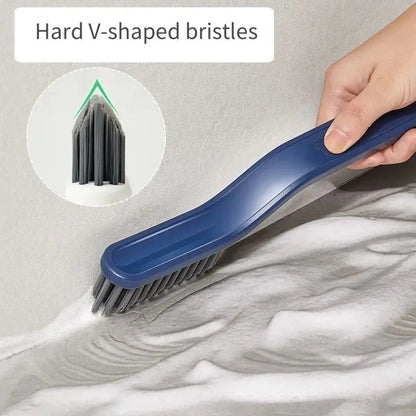 2 In1 Clip Hair Cleaning Brush Bathroom Tile Floor Gap Cleaning Brush Hard Bristle Window Crevice Cleaning Tool - MyLootWare
