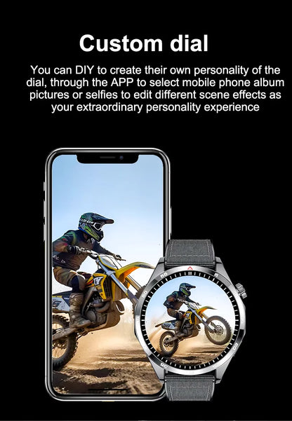 ساعة ذكية للرجال 1.53 شاشة عالية الدقة 360*360 مكالمات بلوتوث IP67 مقاومة للماء مع أكثر من 100 رمز رياضي ومراقبة معدل ضربات القلب ساعة ذكية