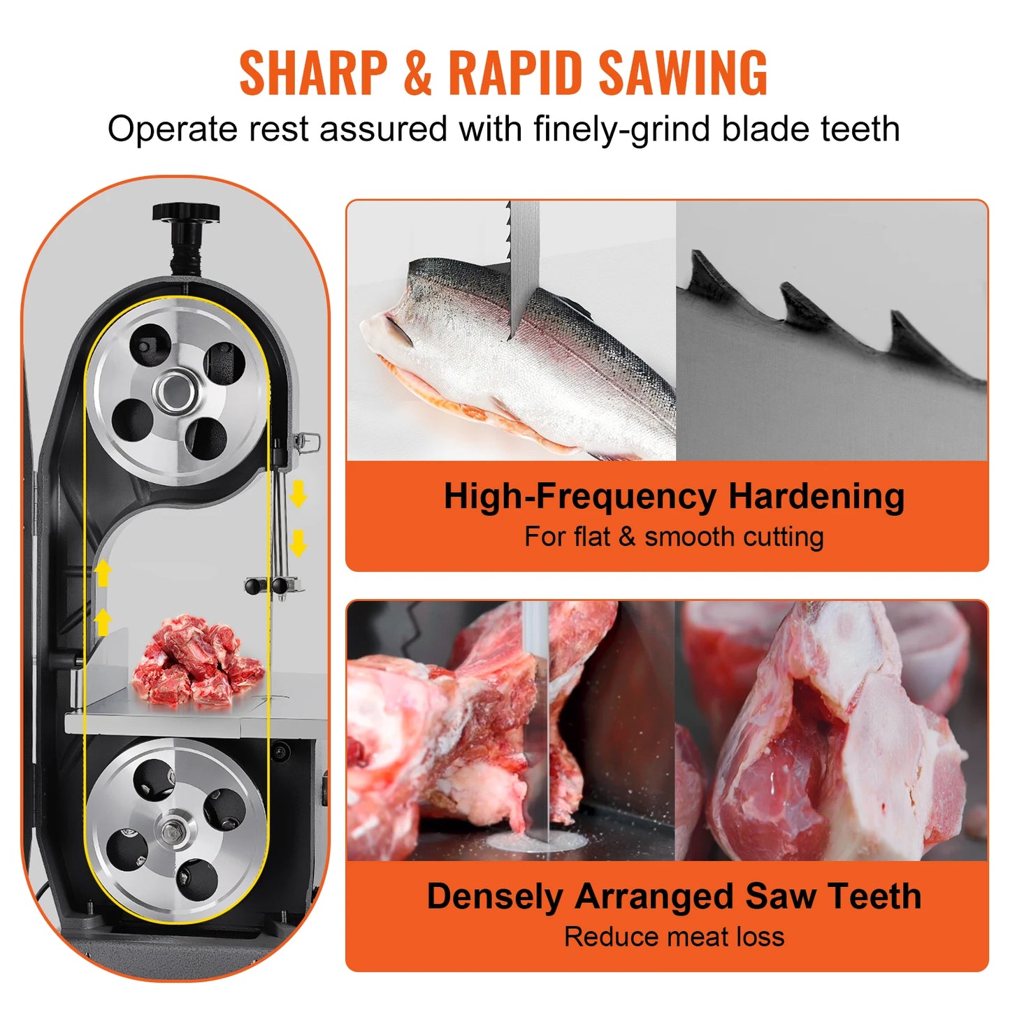 SucceBuy Band Saw Blade 65x0.63x0.02 inch 5 Pack