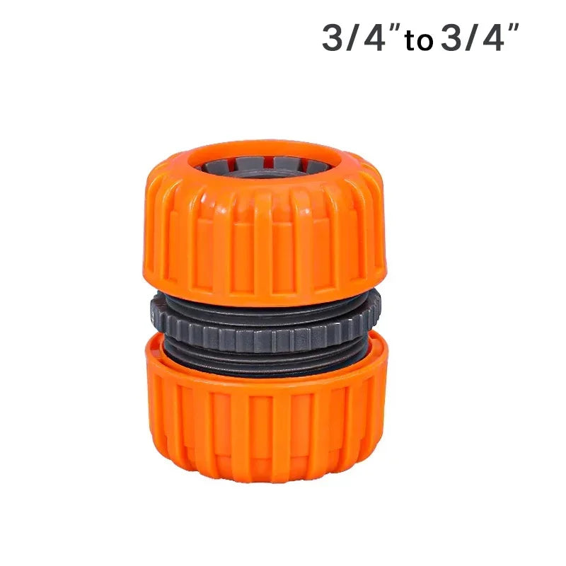 Garden Watering Hose Plastic Quick Connector 1/2" 3/4'' 1 Double Male  Coupling Joint Adapter Extender Set for  Pipe