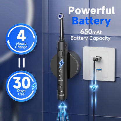 Electric Sonic Toothbrush for Adults with Heads