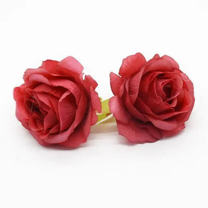 5/10 PCS Artificial Flower Silk Rose For Christmas Home garden Garlands Wall Party Wedding bridal bouquet Diy gift box Hot sales - MyLootWare