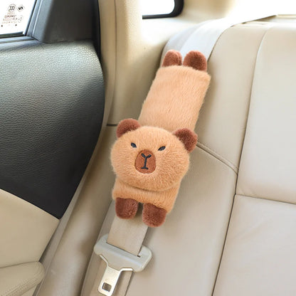 KAPIBARA Plush Toy Capybara Car Pillow Seat Belt