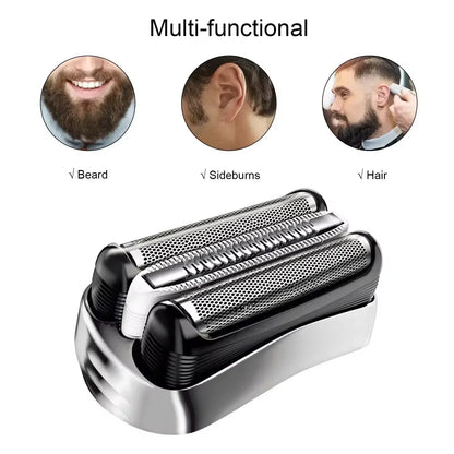 32S Replacement Head Fit For Braun 3 Series Electric Shaver 300S 301S 310S 5408 Razor Trimmer Foil Cutter Blade Spare Parts - MyLootWare