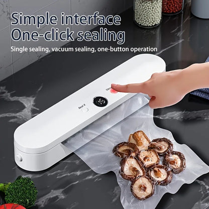 Automatic Vacuum Sealer Machine For Food Storage With 10pcs Free Food Saver Bags 220V Sealing Machine for Vacuum package - MyLootWare