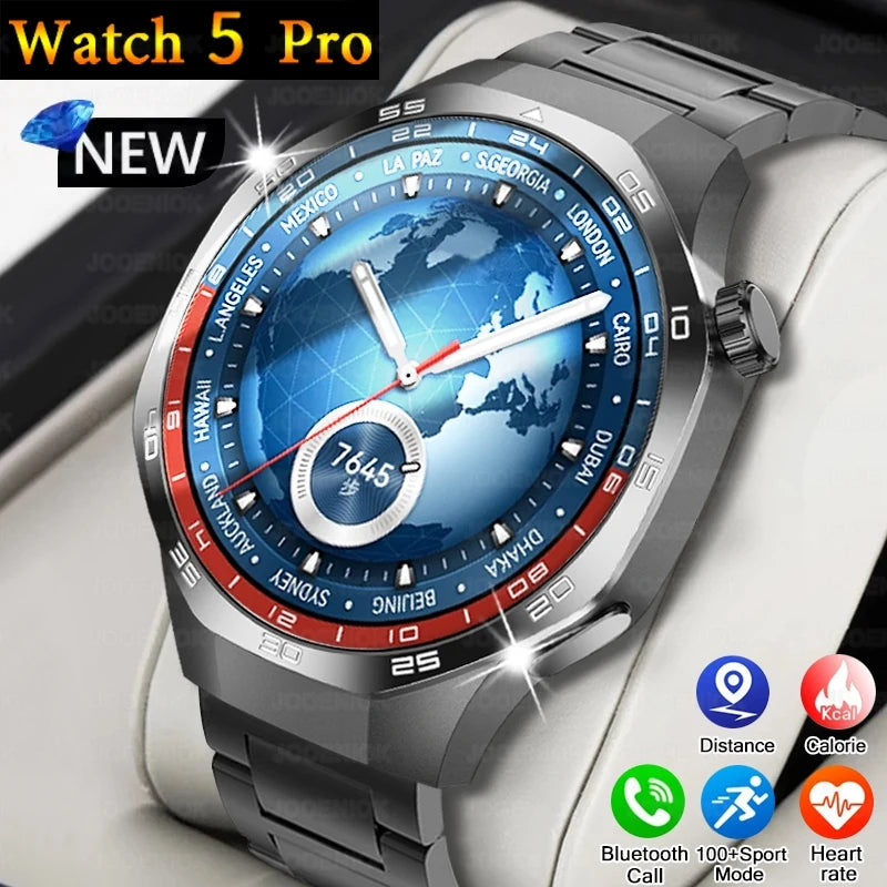 2025 New Smart Watch Men AMOLED HD Display Sports Health Tracker Waterproof Bluetooth Call Smartwatch Men For HUAWEI GT5 PRO - MyLootWare