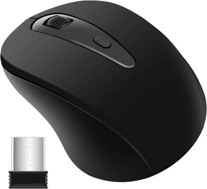 Silent Wireless Mouse for Laptop Small Compact