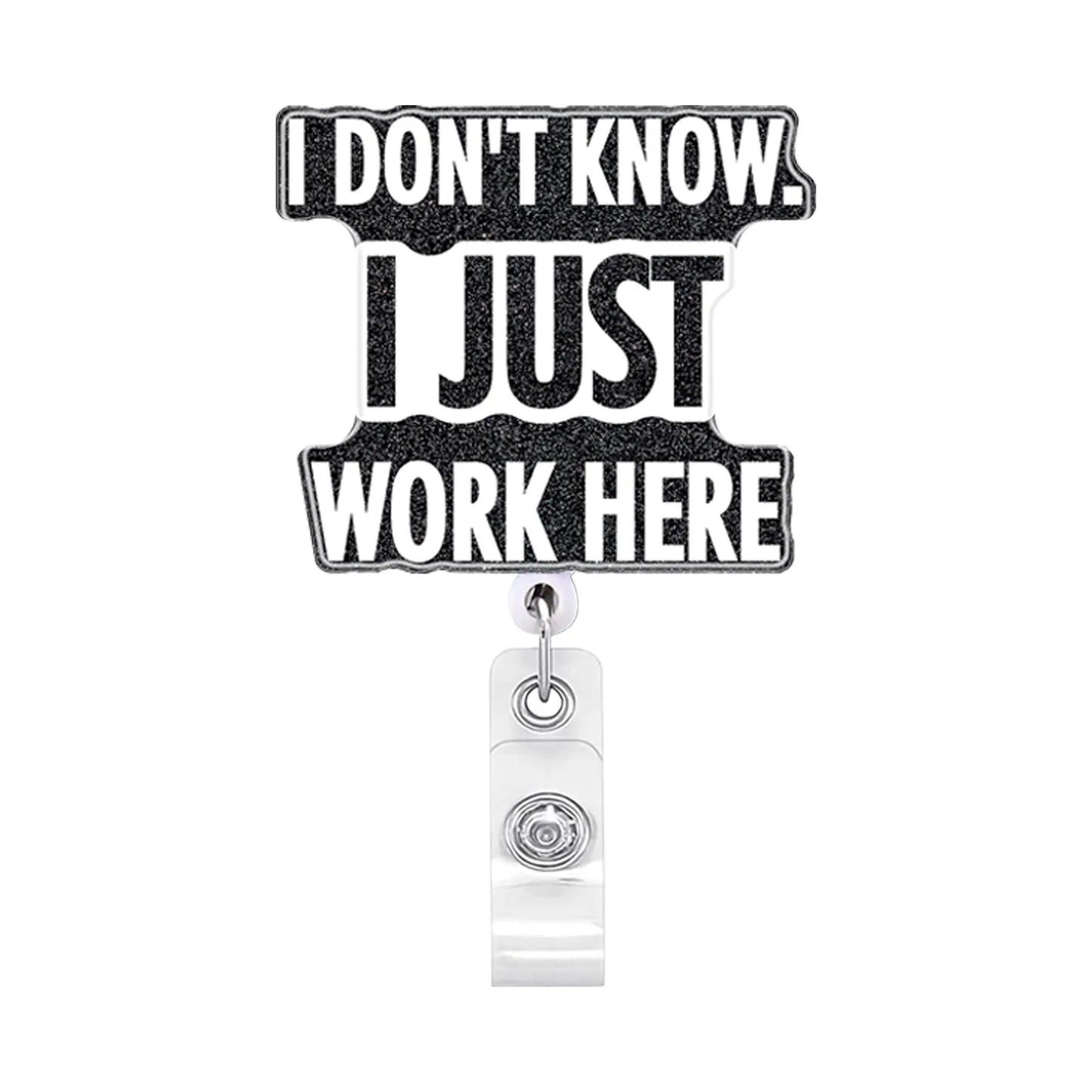 Acrylic Glitter Halloween Ghost Pumpkin Cat Retractable Badge Reel Rotating ID Badge Holder Crocodile Clip For Doctor And Nurse - MyLootWare