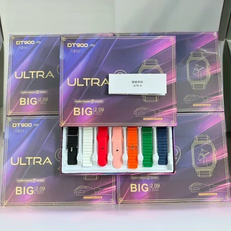 7 Watch Straps 2024 New Watch10 DT900 Smartwatch Amoled Circular Screen ECG Monitoring Reloj inteligente Wristwatch ﻿ - MyLootWare