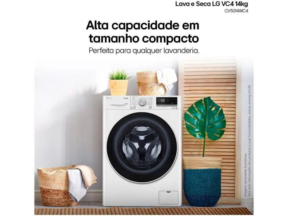 Lava and Dry LG 14kg Smart VC4 CV5014WC4 with-110V