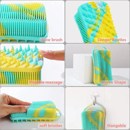 Silicone Shower Brush Soft Silicone Body Scrubber