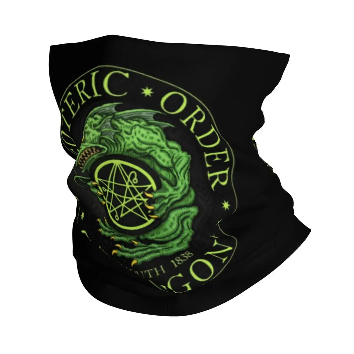 Red Tentacles On Black Bandana Neck Gaiter