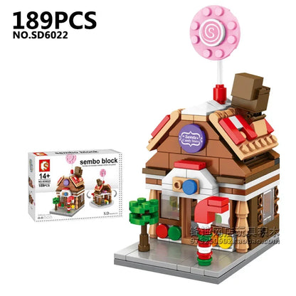 House Building Blocks Mini City Store Street View