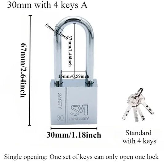 1PCS Heavy Padlock Dormitory Cabinet Drawer Anti-theft Lock Waterproof Rust Proof Small Lock Lock Latch Door Single Open Padlock - MyLootWare