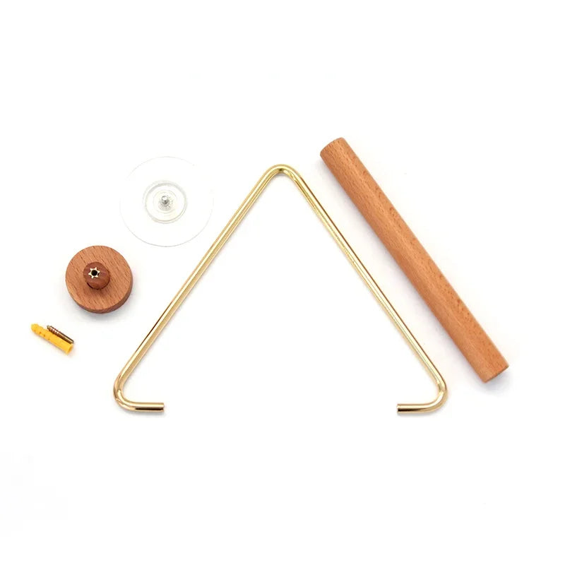 Toilet Paper Towel Dispenser Wooden Paper Roll