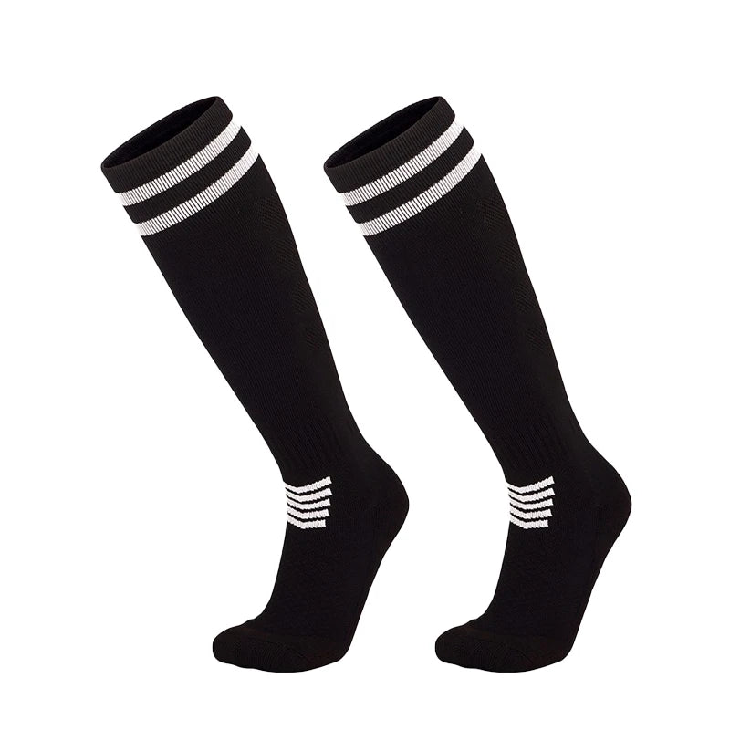Towel Bottom Soccer Socks Breathable Knee High