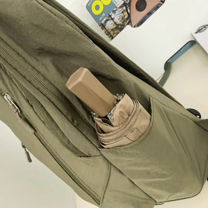 Backpack simple and large-capacity men's and women's travel backpacks leisure summer students waterproof spine backpack. - MyLootWare