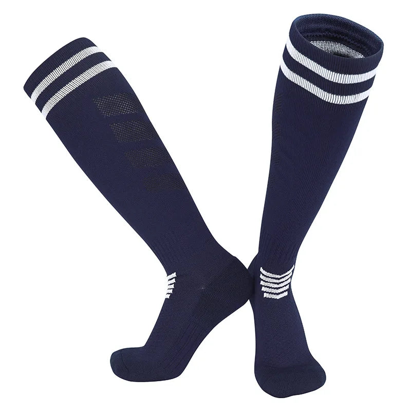 Towel Bottom Soccer Socks Breathable Knee High