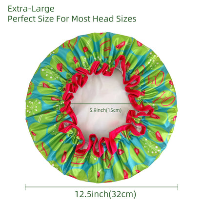 High Quality  Shower Caps Polyester Satin Double