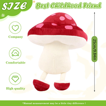 25cm New Walking Mushroom Anime figures Cute plush toy Soft Comfortable Pillow anime Surrounding Anime Fans the Best Funny gift - MyLootWare