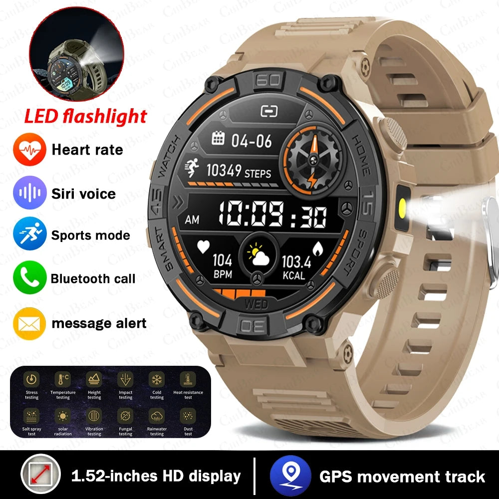 Smartwatch Military Men 360*360 HD Screen