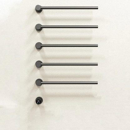 Bathroom Electric Heated Carbon Fiber Towel Rail Warmer Digital Display Temperature Time Control Smart Home Concealed Bar Dryer - MyLootWare