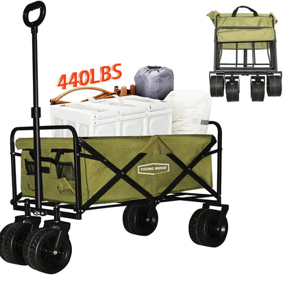 Green Camping Cart Outdoor Practical Convenient