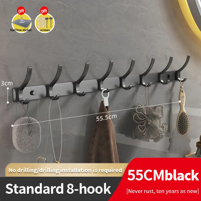 YUNJIEYA Black/White/Gun Grey Door hooks Clothes