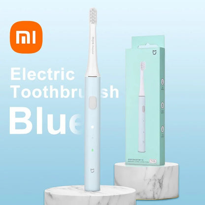 XIAOMI Mijia T100 Sonic Electric Toothbrush Mi Smart Waterproof Tooth Head Brush IPX7 Rechargeable USB for Teeth Brush Whitening - MyLootWare