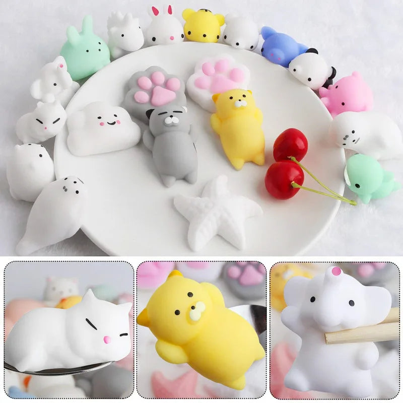 20PCS Mochi Squishies Kawaii Anima Squishy Toys For Kids Antistress Ball Squeeze Party Favors Stress Relief Toys Birthday Gift - MyLootWare