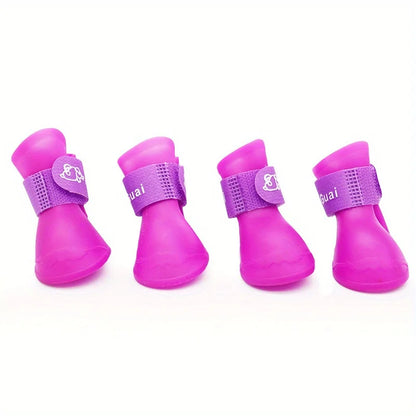 Pet Shoes Cute Pet Dog Shoes Rainproof Puppy Boots