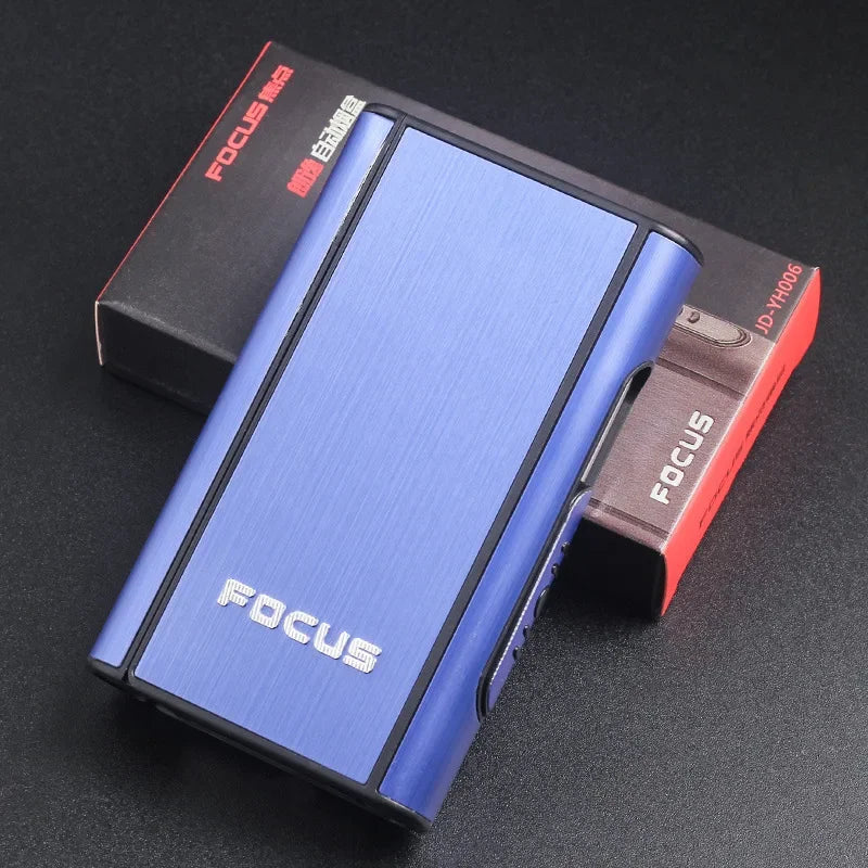 Portable Automatic Cigarette Case Waterproof Metal