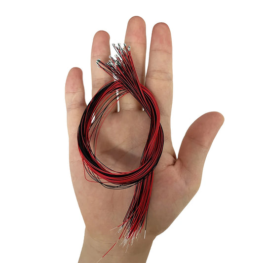 10pcs 0805 FLASHING LED SMD Lamp Wired Micro Litz Led Pre-soldered Chip Wired 30cm 3V Railway Model Toy Light DIY Leads Wires - MyLootWare