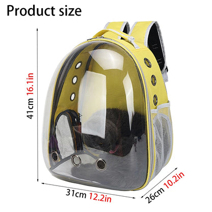 Cat Pet Carriers Dog pet backpacks portable transparent space capsules Soft Side Backpack Travel Bags Outgoing cat supplies - MyLootWare