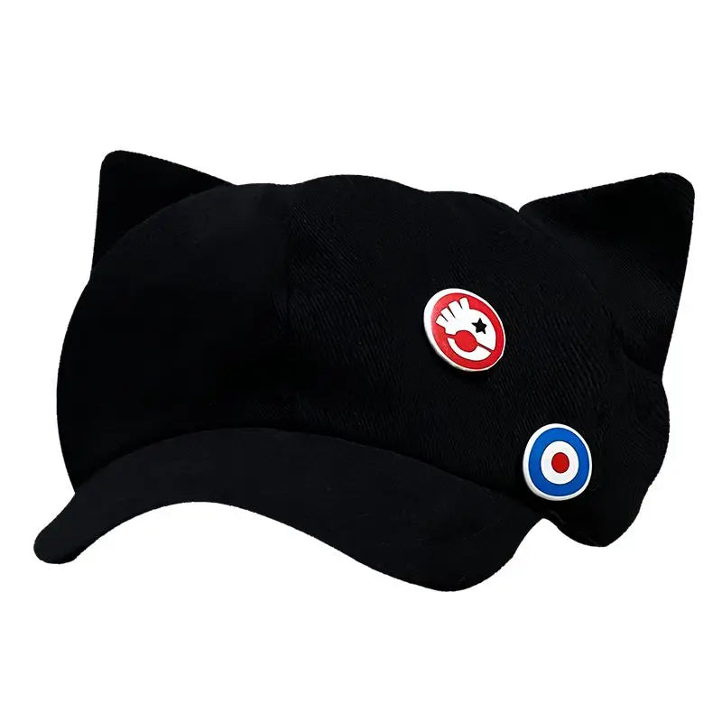 Anime EVA Shikinami Asuka Rangure Cat Ear Shaker Fleece Hat Peak Baseball Cap Anime Cosplay Accessories Anime Peripheral Caps - MyLootWare