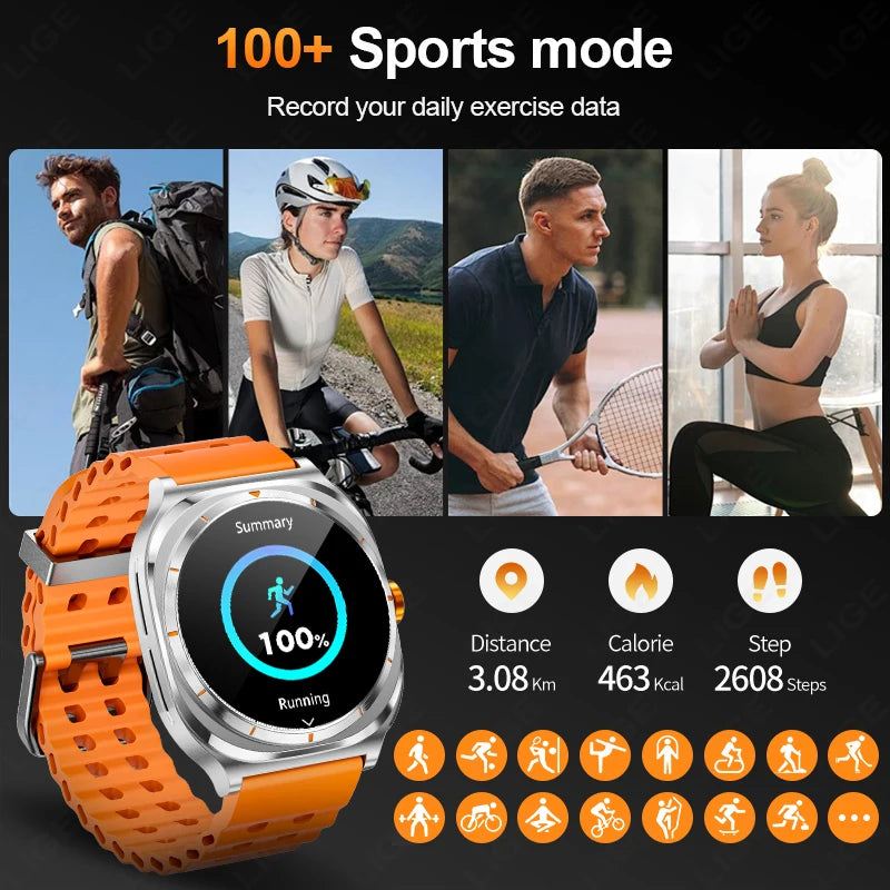 2025 New Smart Watch With 2 in 1 TWS Wireless Headset Bluetooth Call 1.53" AMOLED Screen 400mAh IP67 Waterproof Sport Smartwatch - MyLootWare