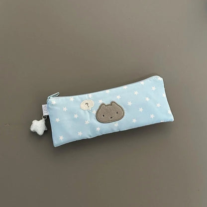 1/3 pcs Cute Stars Pencil Case Mesh Multilayer Pen Bag Multifunctional Large Capacity Stationery Bag School - MyLootWare