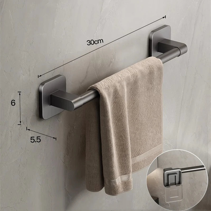 Wall Mounted Towel Holder & Slipper Rack