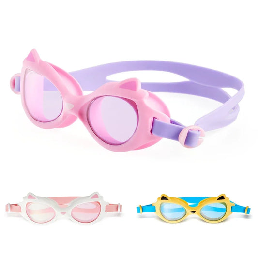 Professional Kids Swimming Goggles Cartoon Frame