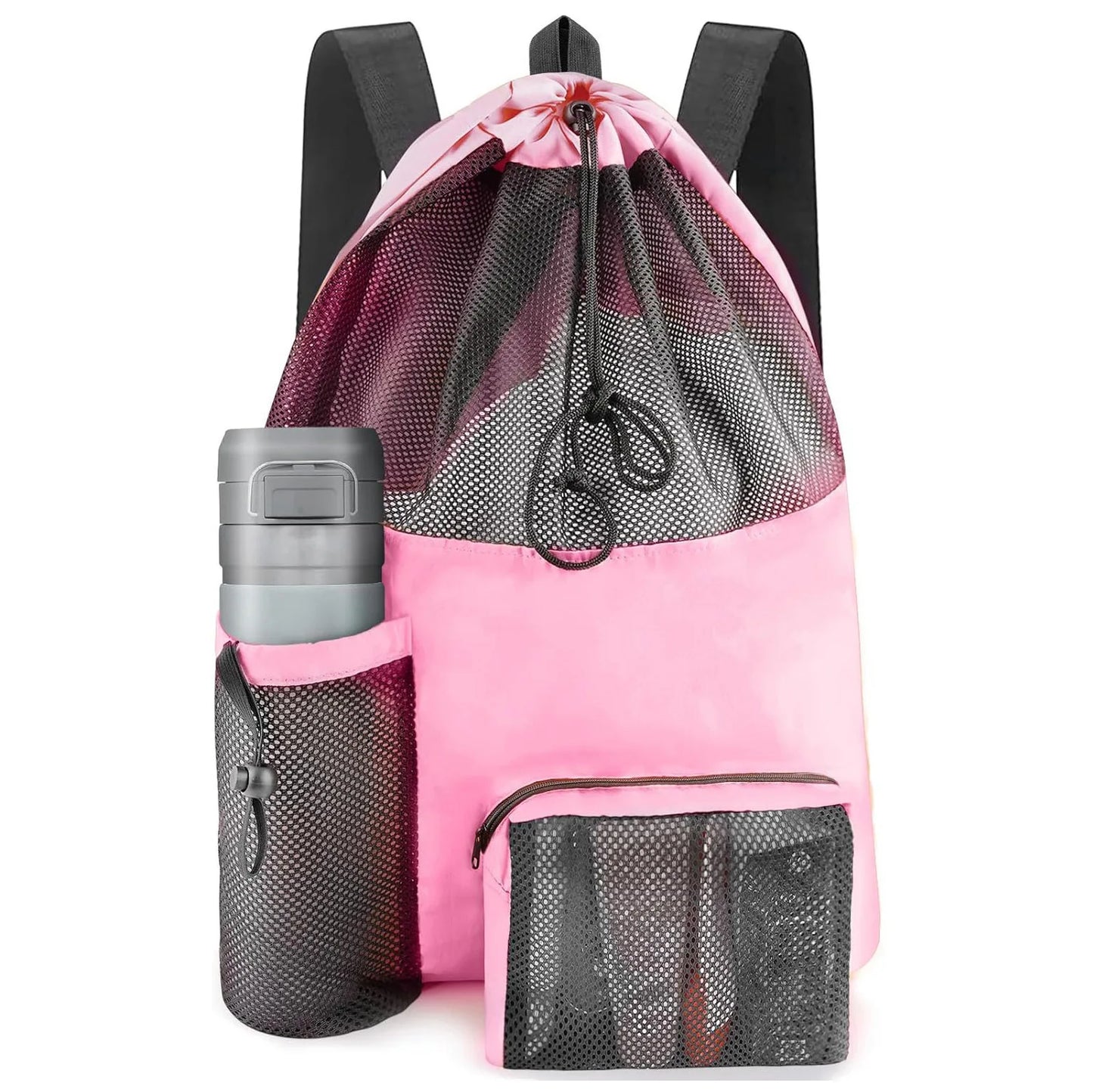 Beach Backpack, Backpack, Beach Bag That Can Store Clothes, Cosmetics, Water Cup Backpack, Washable Travel Bag - MyLootWare