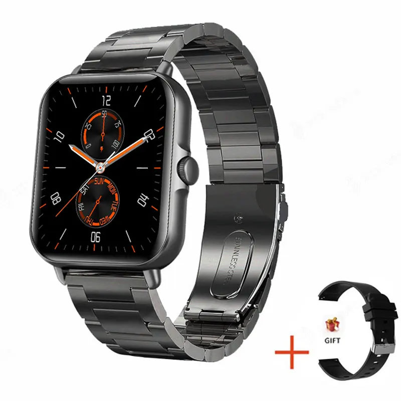 2025 2.01'' Smart Watch Bluetooth Call Play Music Smartwatch Fitness Clock Sport Waterproof Watches for Men Women iPhone Android - MyLootWare