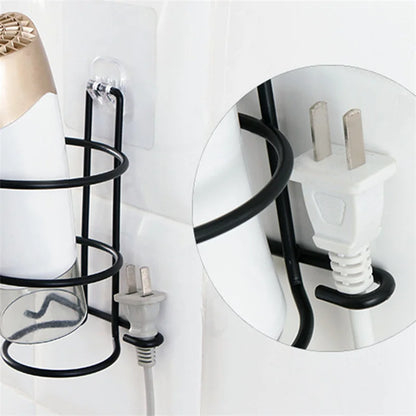 Hair Dryer Rack Wall Mounted Bathroom Hotel Stand
