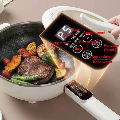 220V Home Multifunctional Electric cooker Smart Electric steamer Non-stick Frying Pot Large Capacity 4.5L Electric Hot Pot 1350W - MyLootWare