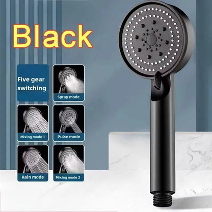 Bathroom Sink Faucet Head of A Shower High Pressure 5 Modes Adjustable Handheld Bath Sprayer Nozzle Shower Head Hose Accessories - MyLootWare